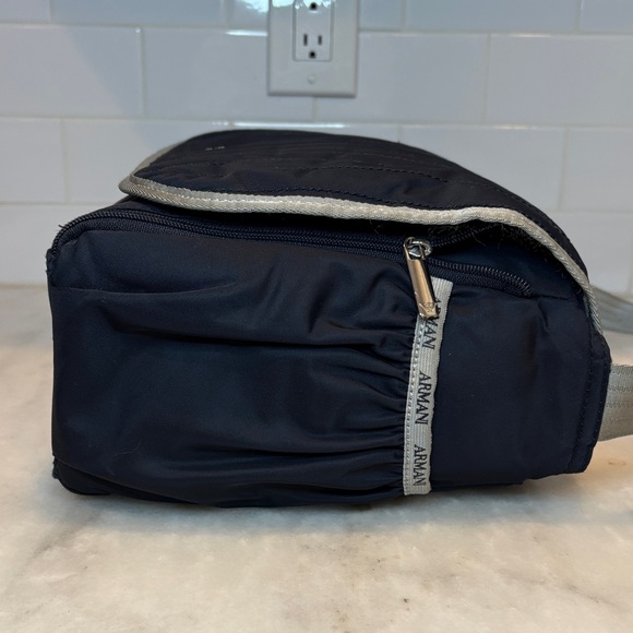 Armani Emporio Navy Blue Designer Baby Diaper Weekender Messenger Bag Set - Picture 6 of 16